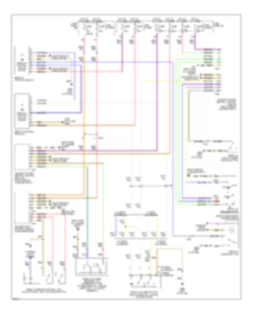 Trunk  Fuel Door Release Wiring Diagram for Audi Q7 3.0T 2011
