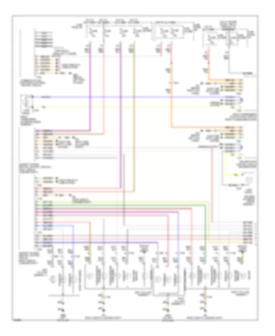 Exterior Lamps Wiring Diagram 1 of 2 for Audi Q7 3 0T 2011