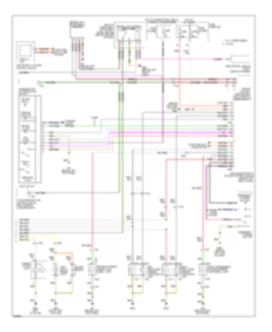 Exterior Lamps Wiring Diagram (2 of 2) for Audi Q7 3.0T 2011
