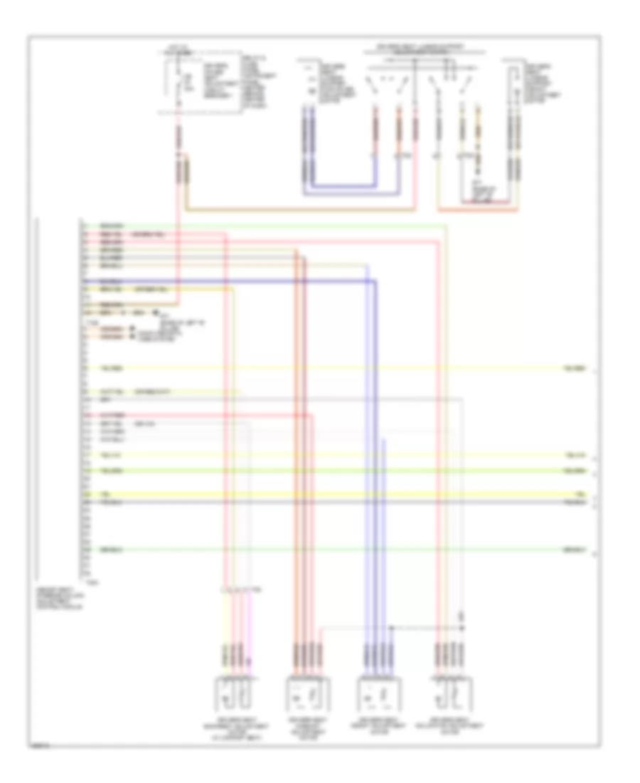 Memory Seat Wiring Diagram 1 of 2 for Audi Q7 3 0T 2011