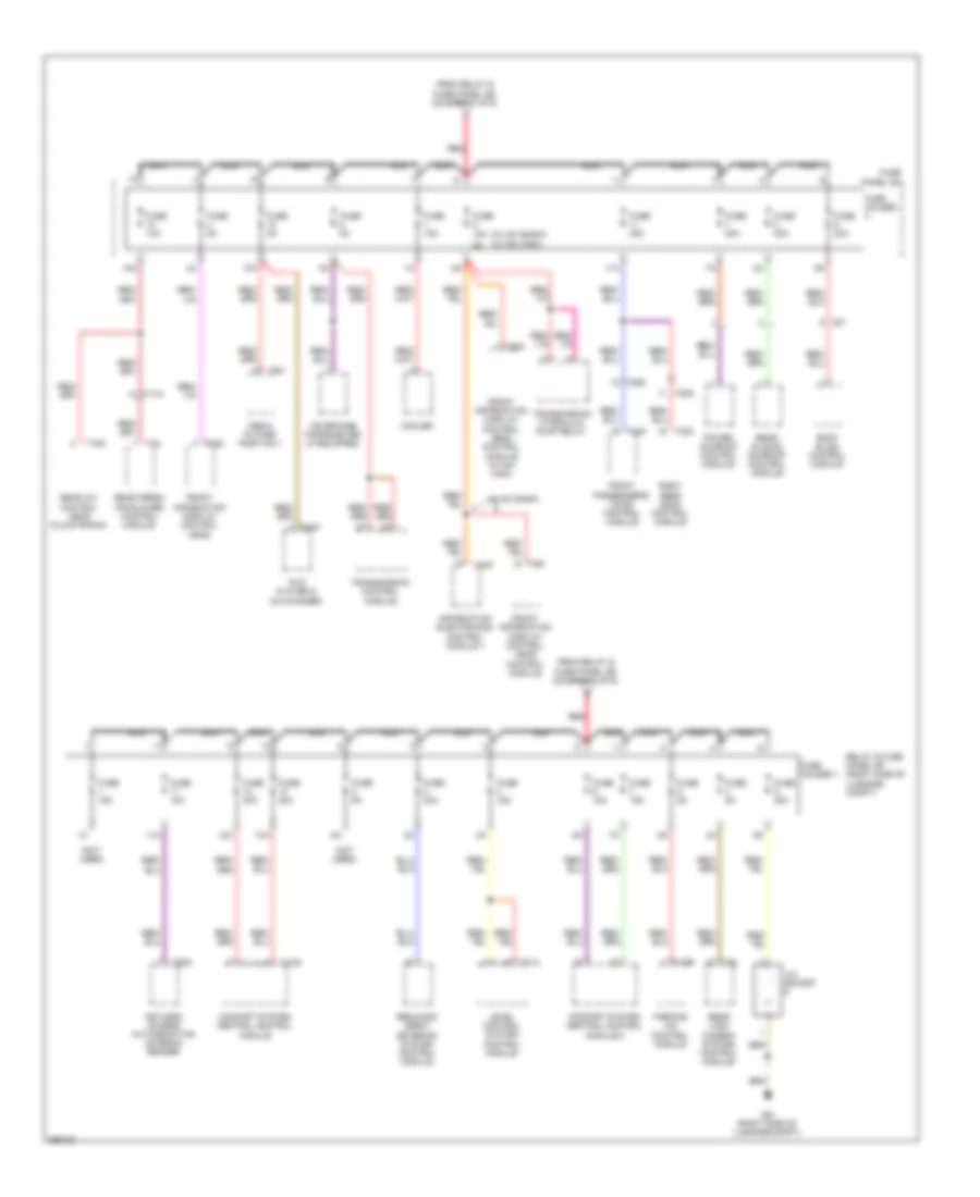 3.0L Turbo Diesel, Power Distribution Wiring Diagram (4 of 6) for Audi Q7 3.0T 2011