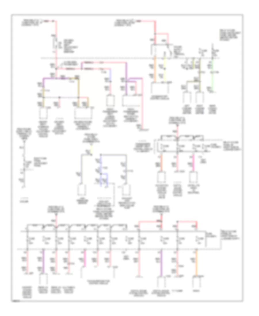 3.0L Turbo Diesel, Power Distribution Wiring Diagram (6 of 6) for Audi Q7 3.0T 2011