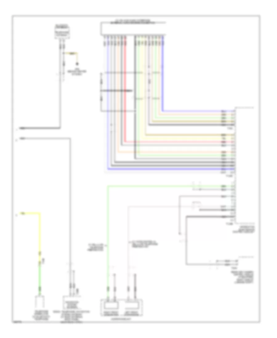 Multimedia Interface Wiring Diagram 2 of 2 for Audi Q7 3 0T 2011
