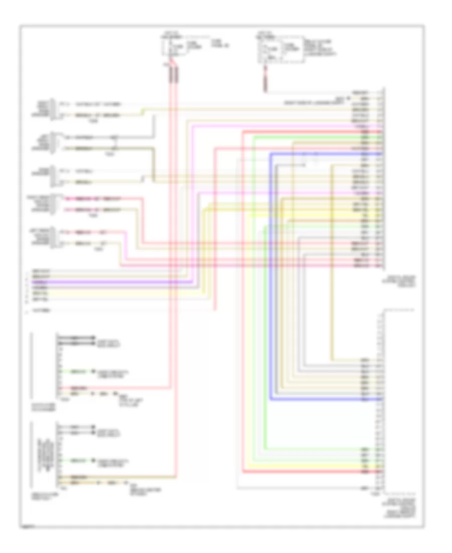 Radio Wiring Diagram, DSP Radio with Bang  Olufsen (2 of 3) for Audi Q7 3.0T 2011