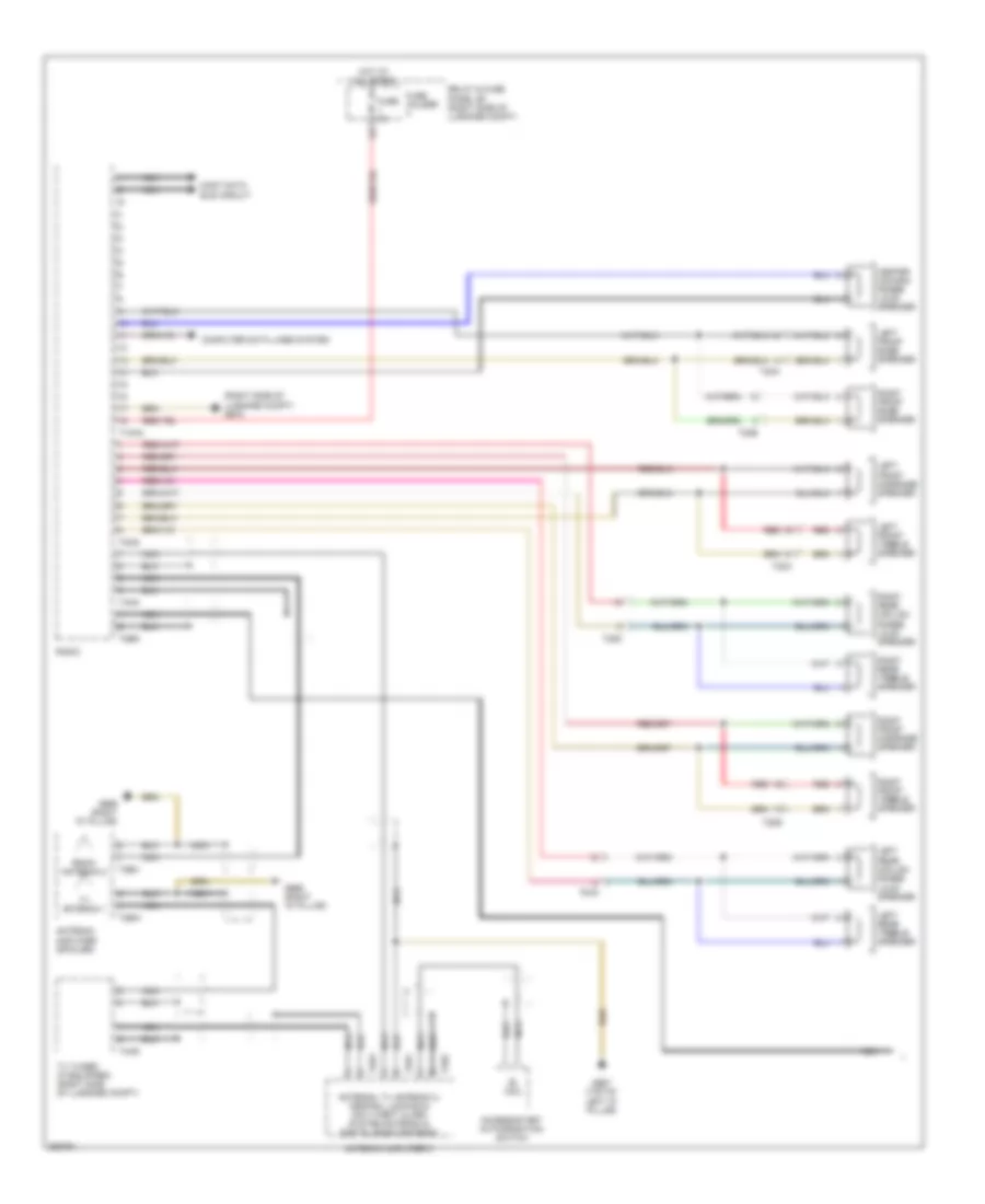 Radio Wiring Diagram, DSP Radio without Bang  Olufsen (1 of 2) for Audi Q7 3.0T 2011