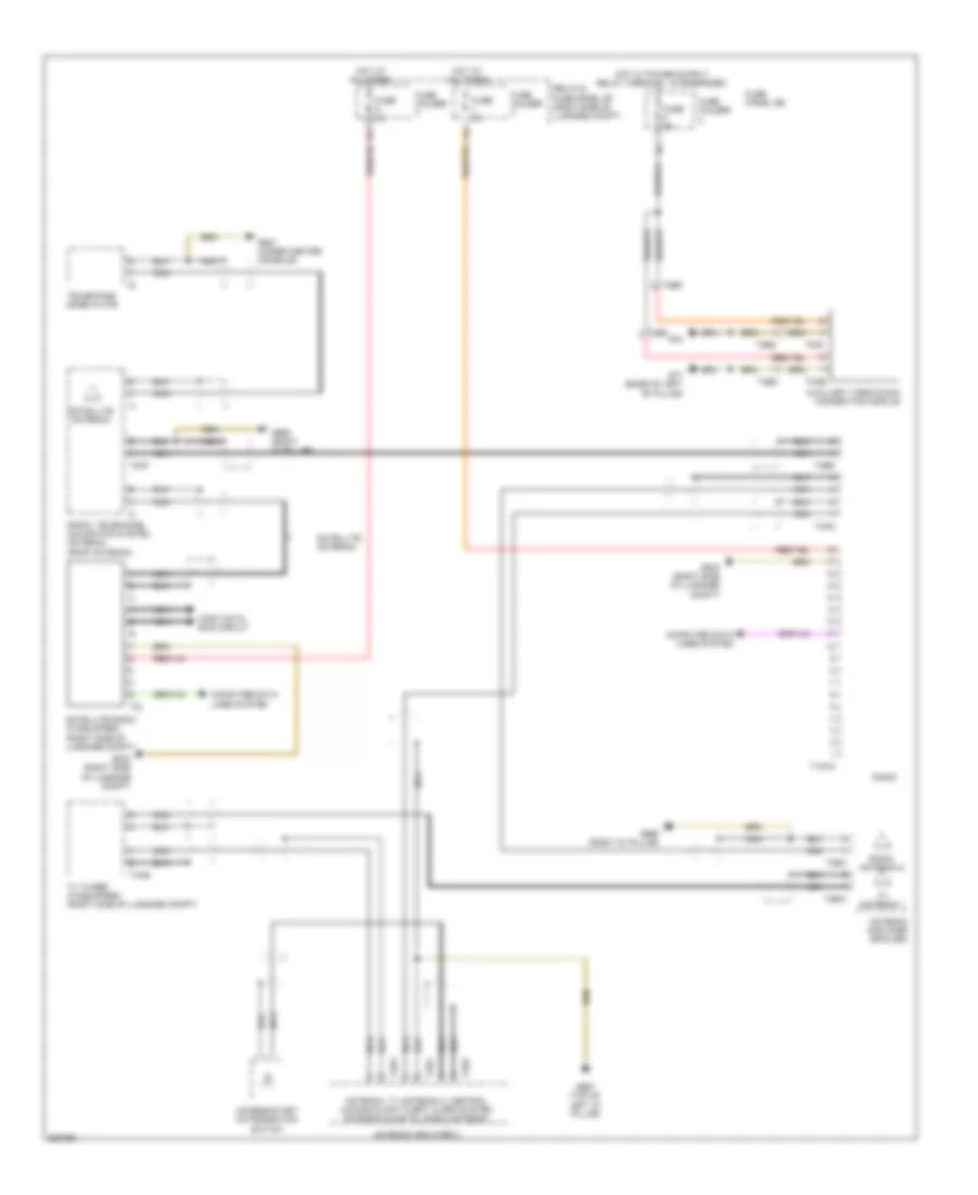 Radio Wiring Diagram, with Bose (2 of 2) for Audi Q7 3.0T 2011