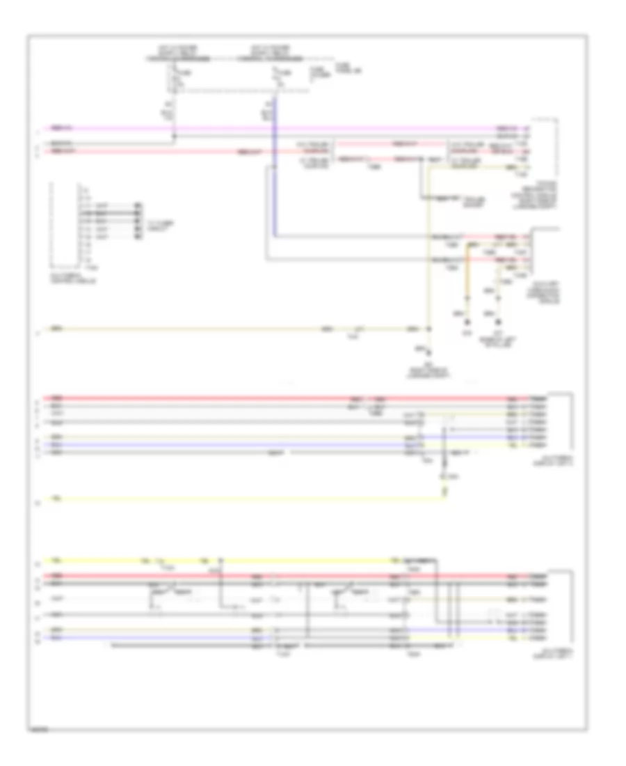 Rear Seat Entertainment Wiring Diagram 2 of 2 for Audi Q7 3 0T 2011