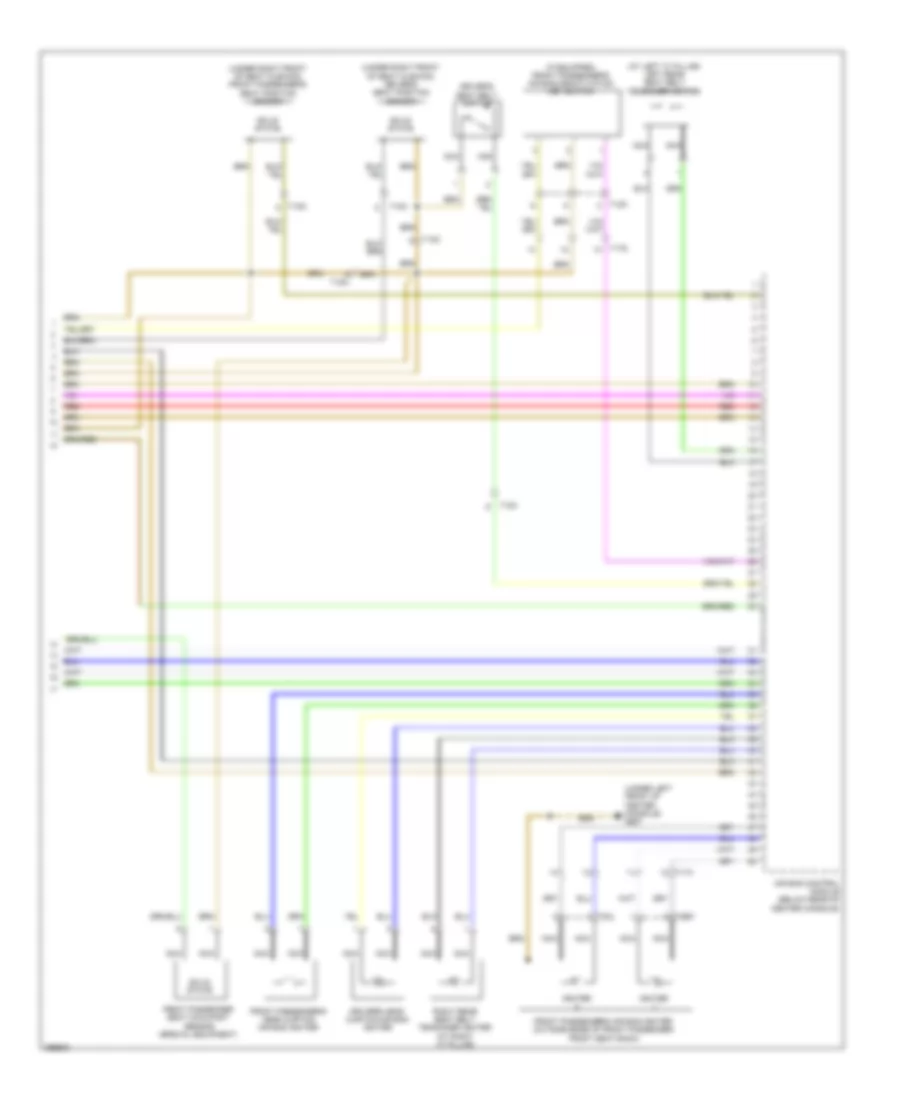 Supplemental Restraints Wiring Diagram (3 of 3) for Audi Q5 Premium 2013