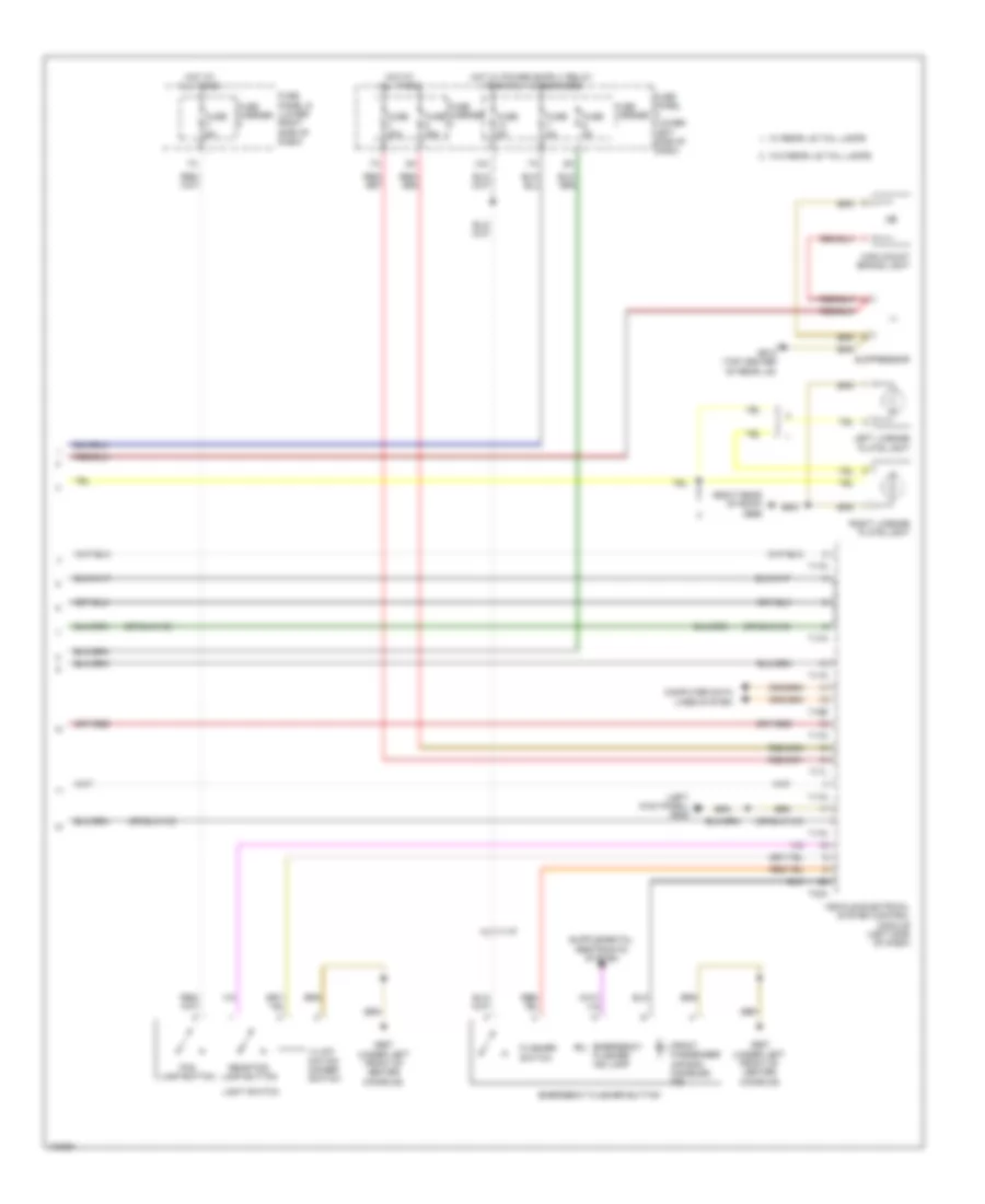 Exterior Lamps Wiring Diagram (4 of 4) for Audi Q5 Premium 2013