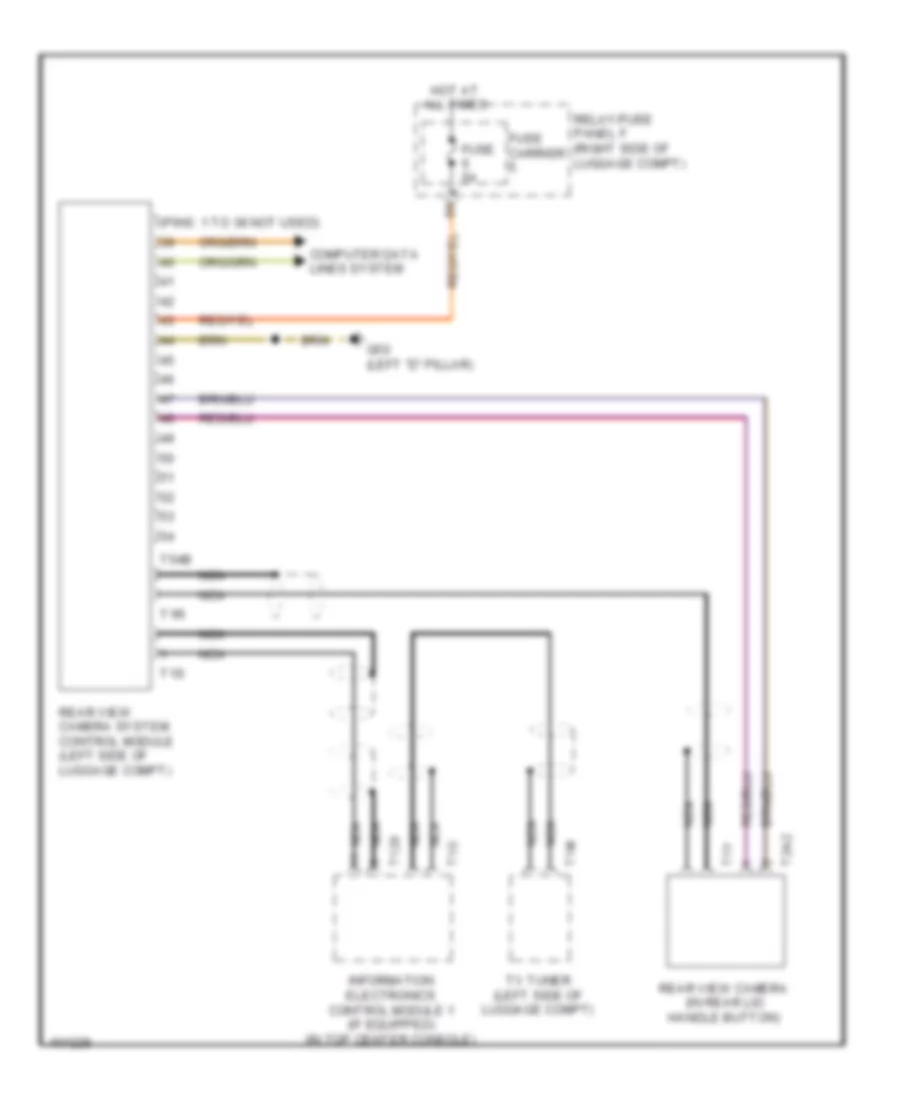 Rear Camera Wiring Diagram for Audi Q5 Premium 2013