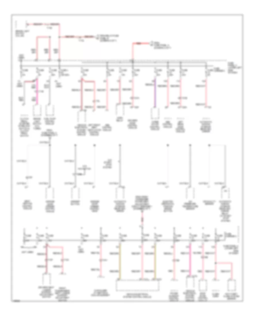 Power Distribution Wiring Diagram Except Hybrid 6 of 7 for Audi Q5 Premium 2013