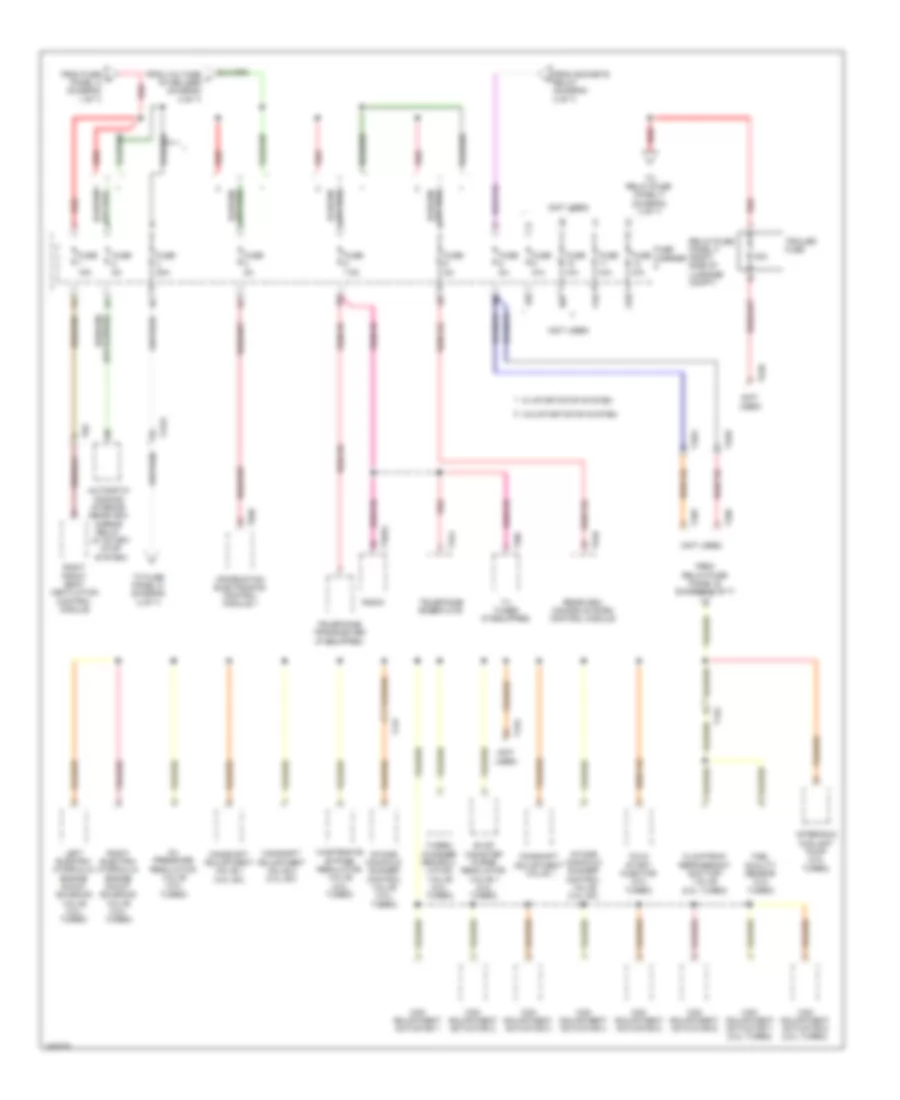 Power Distribution Wiring Diagram Except Hybrid 7 of 7 for Audi Q5 Premium 2013
