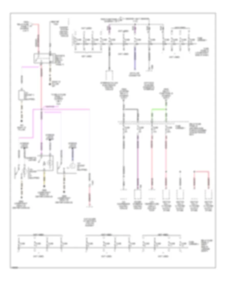 Power Distribution Wiring Diagram, Hybrid (4 of 7) for Audi Q5 Premium 2013