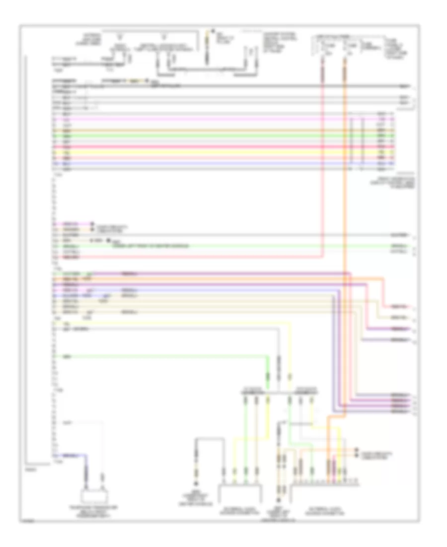 Radio Wiring Diagram, Basic Infotainment (1 of 2) for Audi Q5 Premium 2013