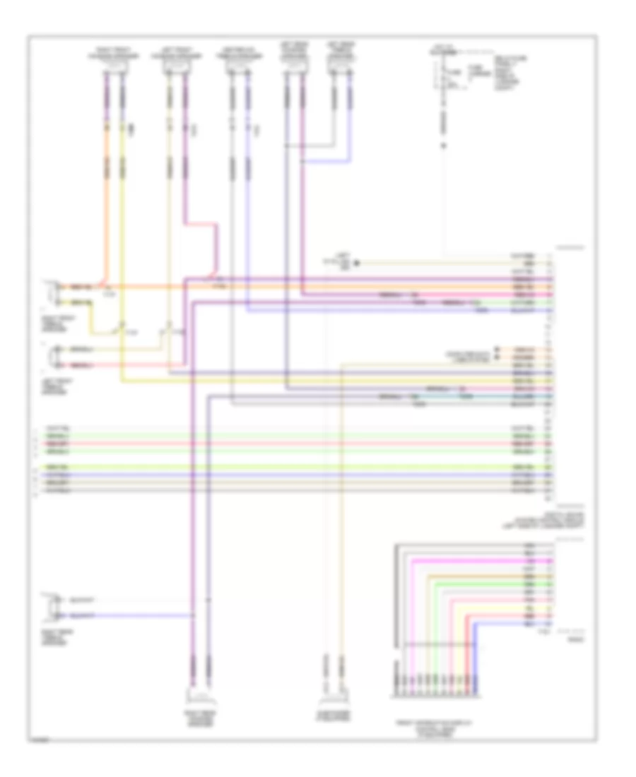 Radio Wiring Diagram, Standard Infotainment (2 of 2) for Audi Q5 Premium 2013