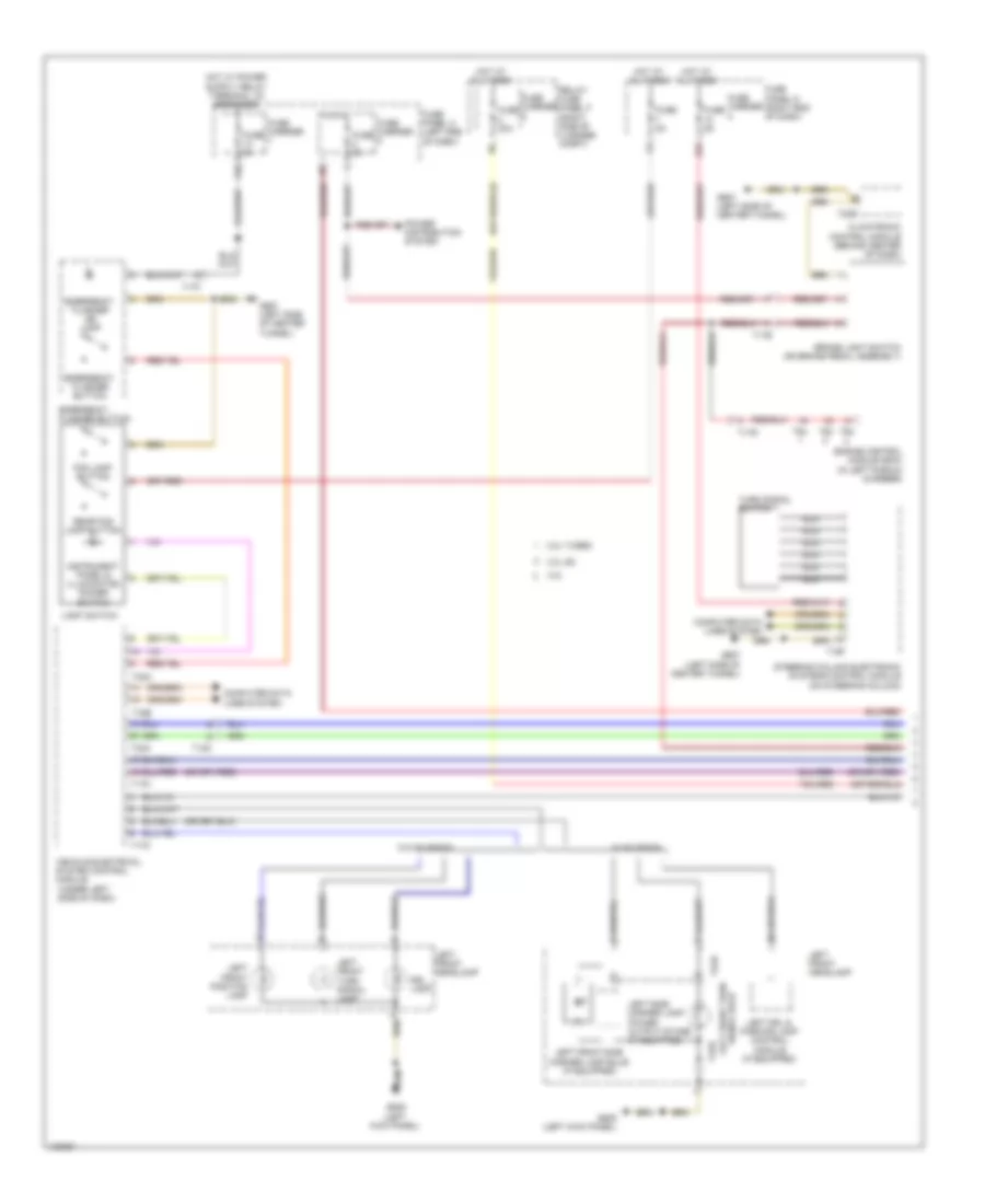 Exterior Lamps Wiring Diagram (1 of 3) for Audi RS 5 Cabriolet 2014