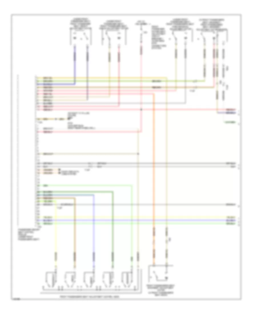 Passengers Memory Seat Wiring Diagram (1 of 2) for Audi RS 5 Cabriolet 2014