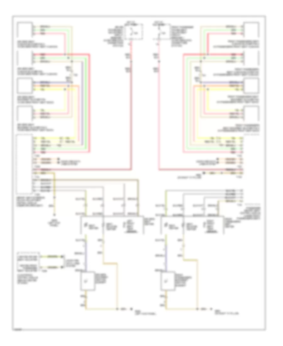 Front Heated Seats Wiring Diagram, Coupe with Memory for Audi RS 5 Cabriolet 2014