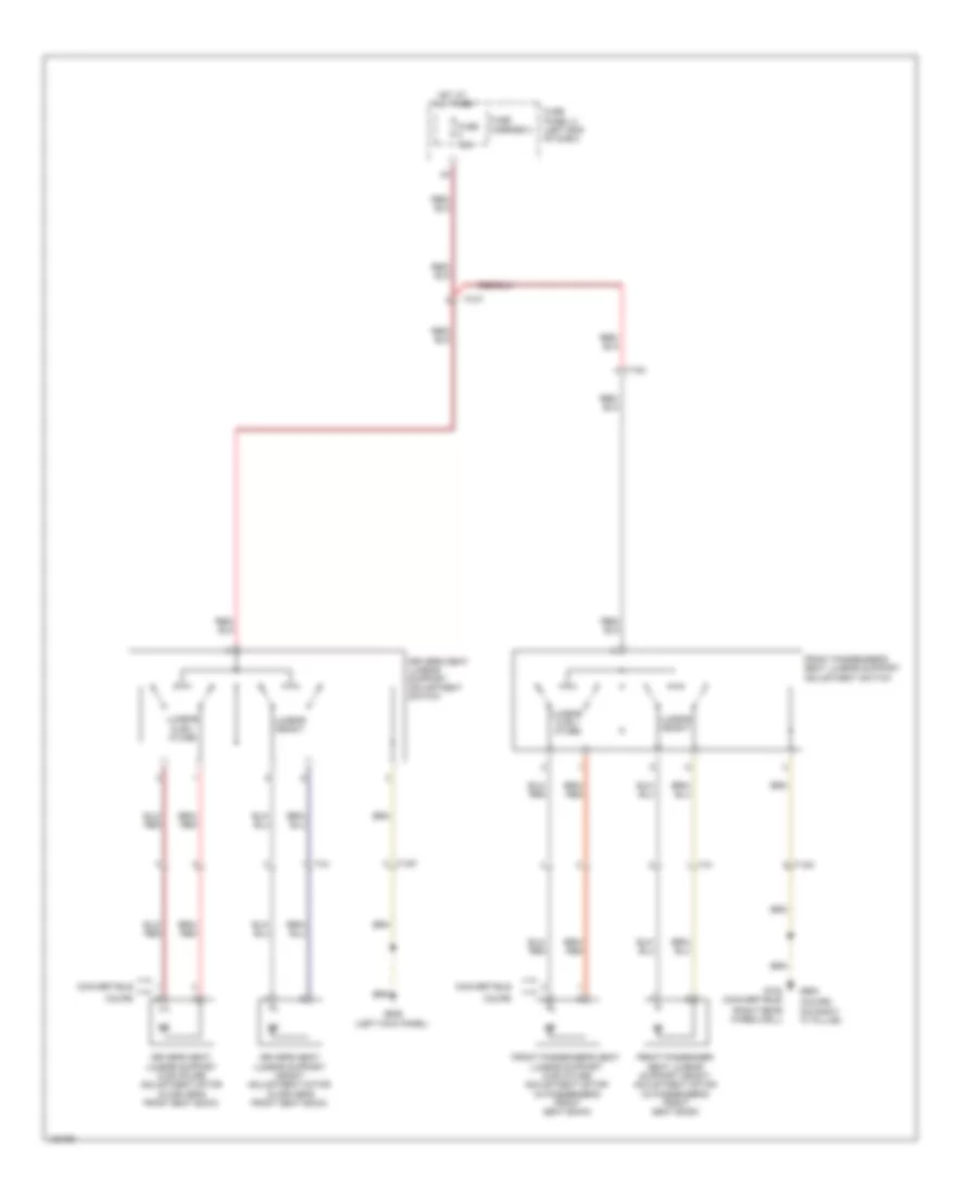 Lumbar Wiring Diagram for Audi RS 5 Cabriolet 2014