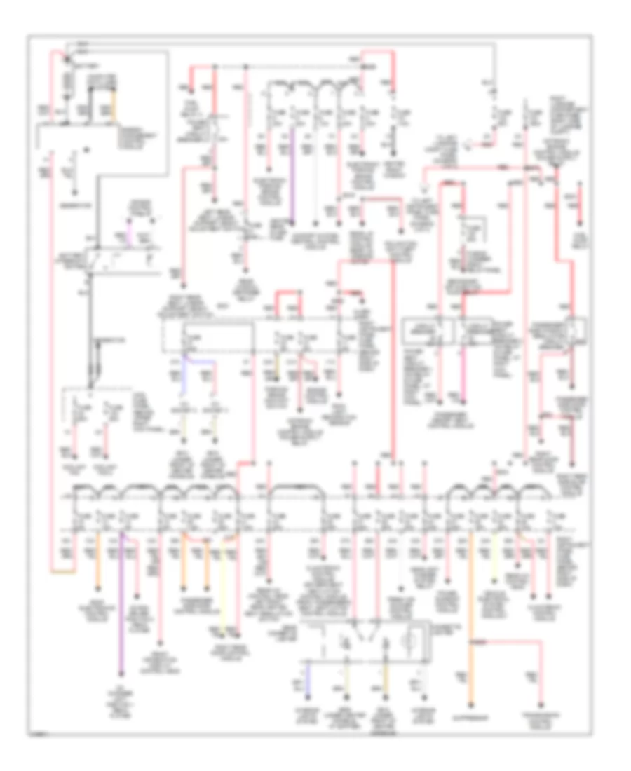 Power Distribution Wiring Diagram 1 of 3 for Audi A8 L Quattro 2005