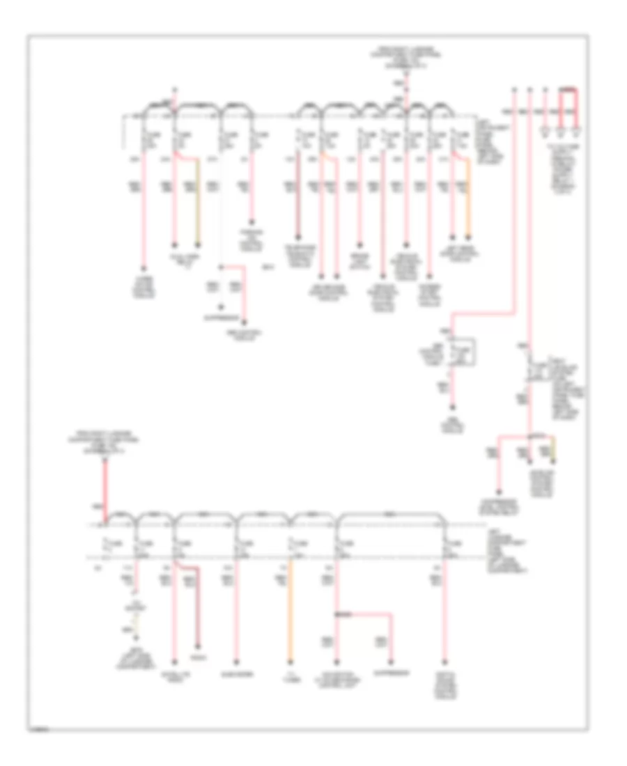 Power Distribution Wiring Diagram 2 of 3 for Audi A8 L Quattro 2005