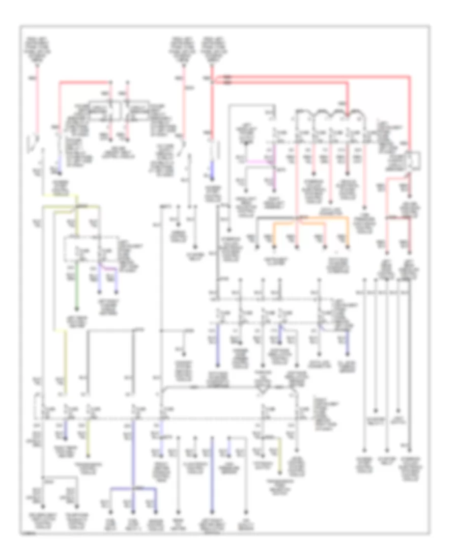 Power Distribution Wiring Diagram 3 of 3 for Audi A8 L Quattro 2005