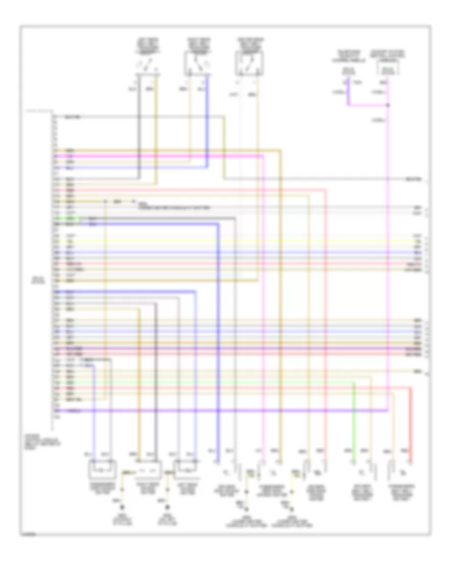 Supplemental Restraints Wiring Diagram 1 of 3 for Audi A8 L Quattro 2005