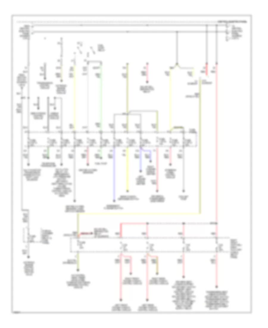 Power Distribution Wiring Diagram 3 of 4 for Audi A8 Quattro 1999