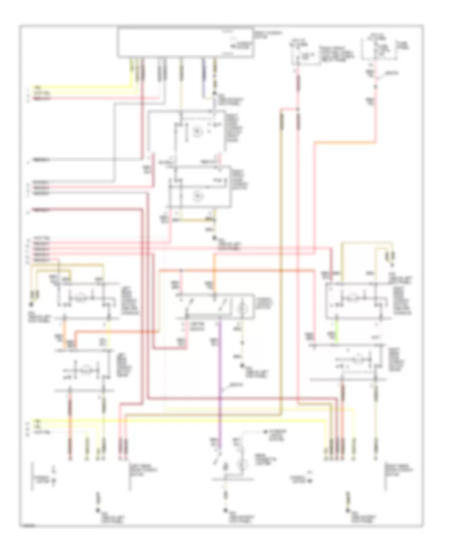 Power Windows Wiring Diagram 2 of 2 for Audi A8 Quattro 1999