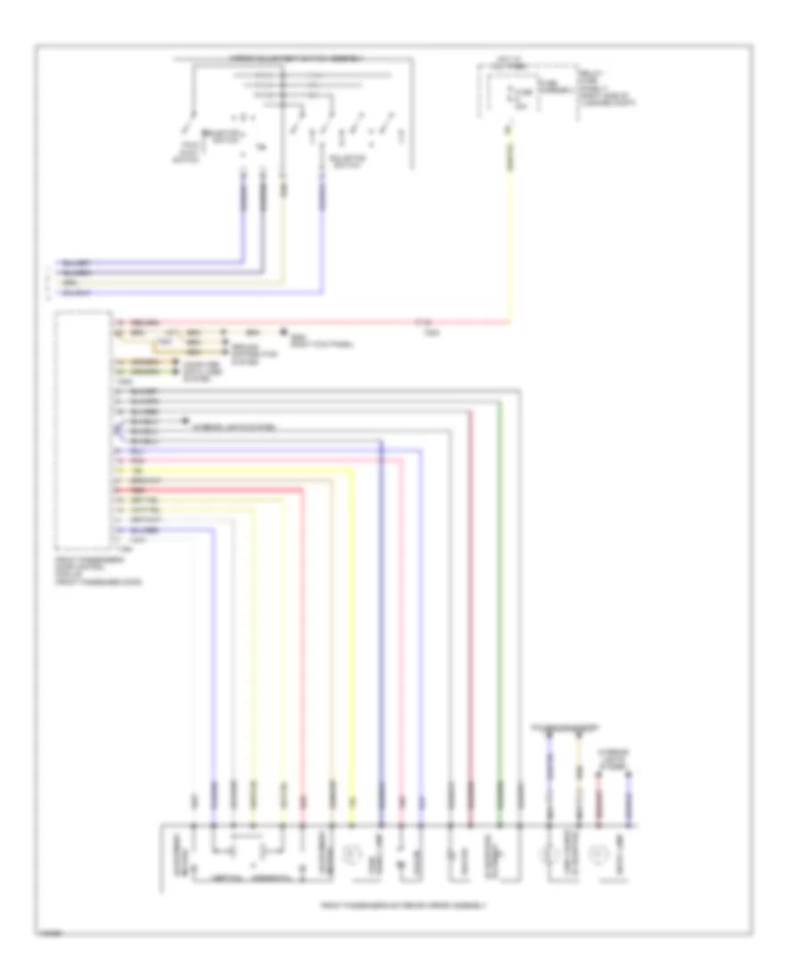 Memory Systems Wiring Diagram 3 of 3 for Audi Q5 Premium Plus 2013