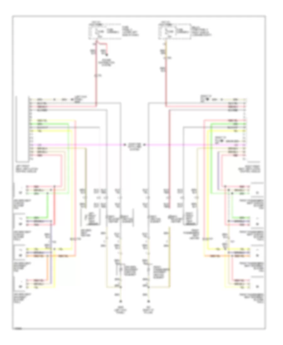 Front Heated Seats Wiring Diagram without Memory Seats with Ventilation for Audi Q5 Premium Plus 2013