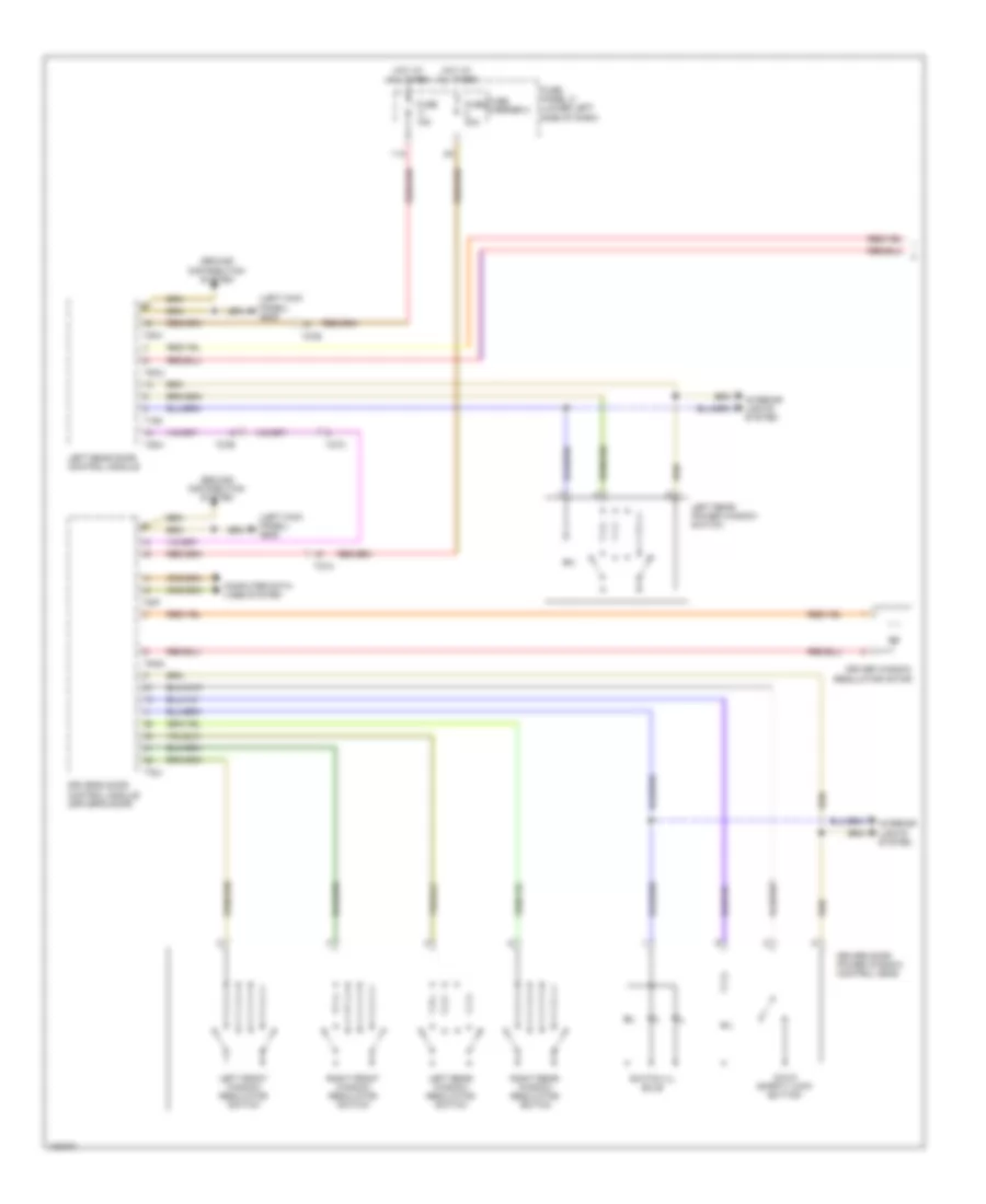 Power Windows Wiring Diagram 1 of 2 for Audi Q5 Premium Plus 2013