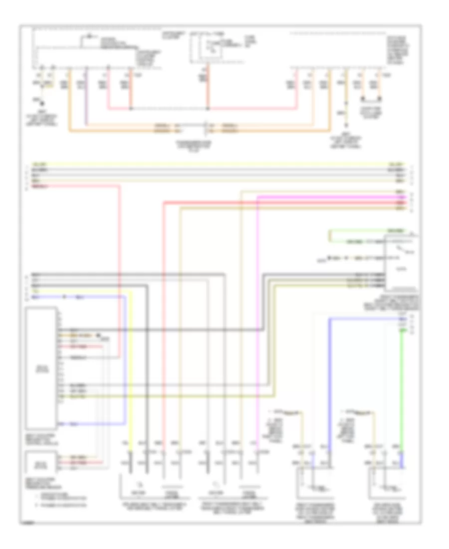 Supplemental Restraints Wiring Diagram (2 of 3) for Audi A4 Quattro 2009