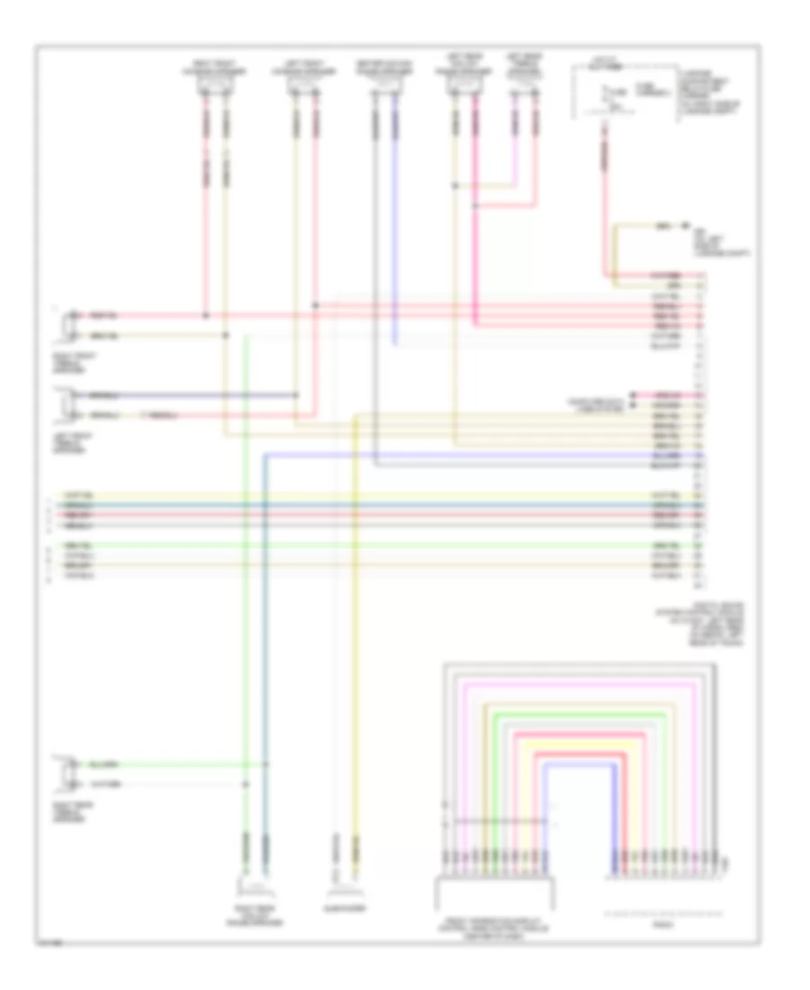 Radio Wiring Diagram, Standard Infotainment (2 of 2) for Audi A4 Quattro 2009