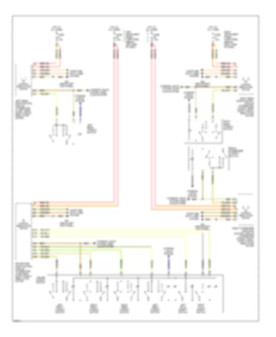 Power Windows Wiring Diagram for Audi A8 Quattro 2005