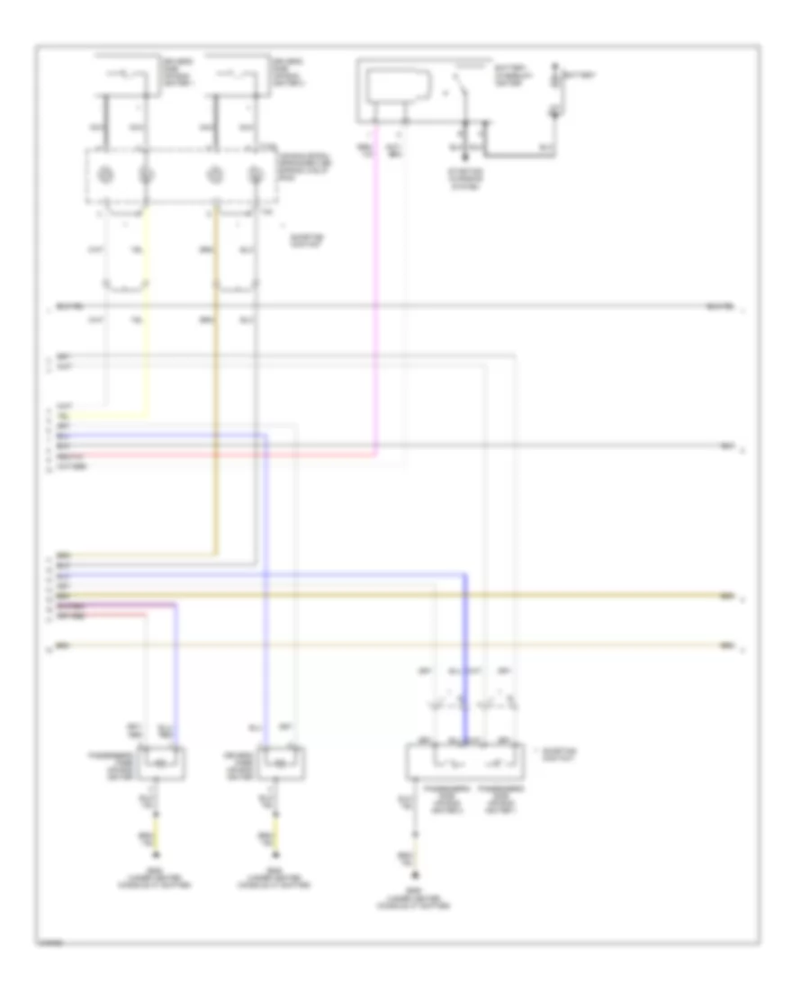 Supplemental Restraints Wiring Diagram (2 of 3) for Audi A8 Quattro 2005