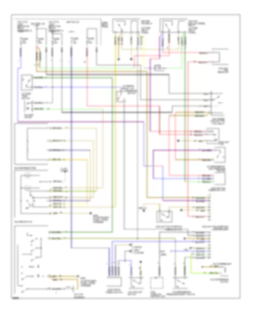 Manual AC Wiring Diagram for Audi 80 1992