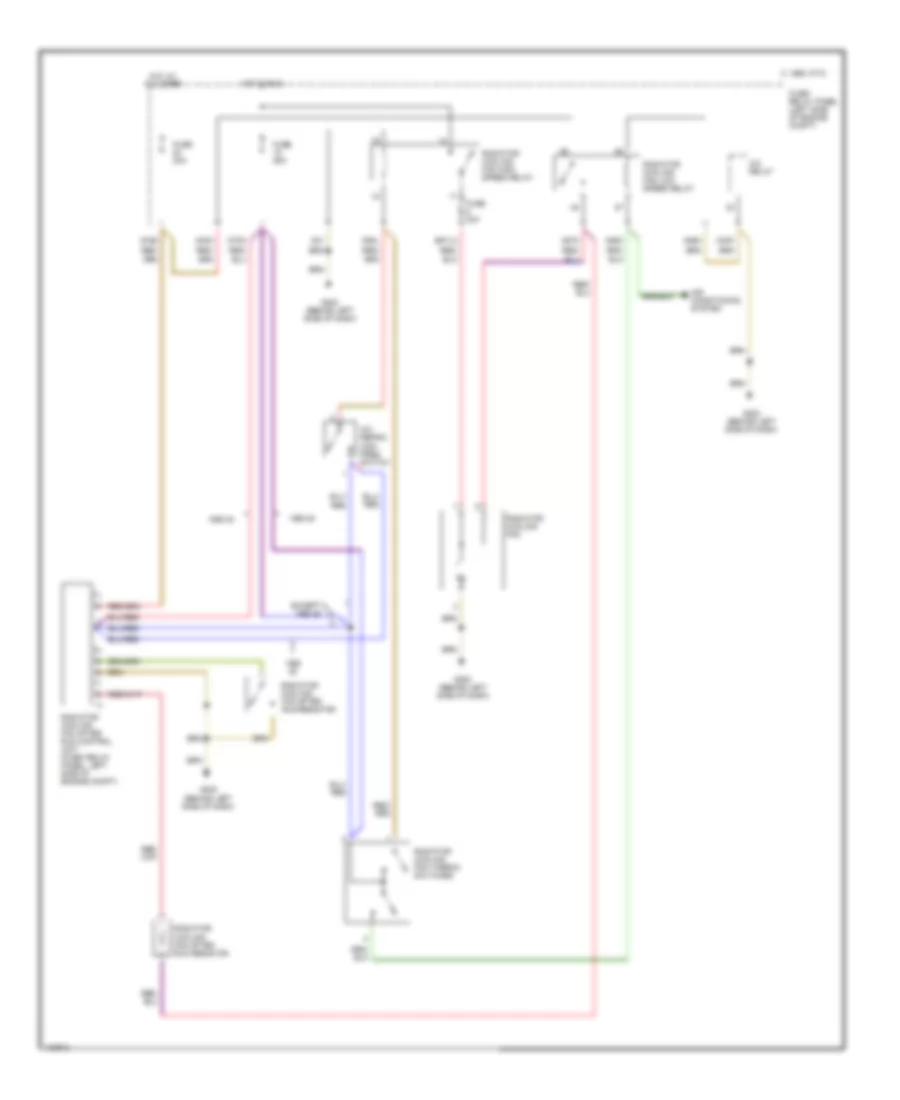 Cooling Fan Wiring Diagram for Audi 80 1992