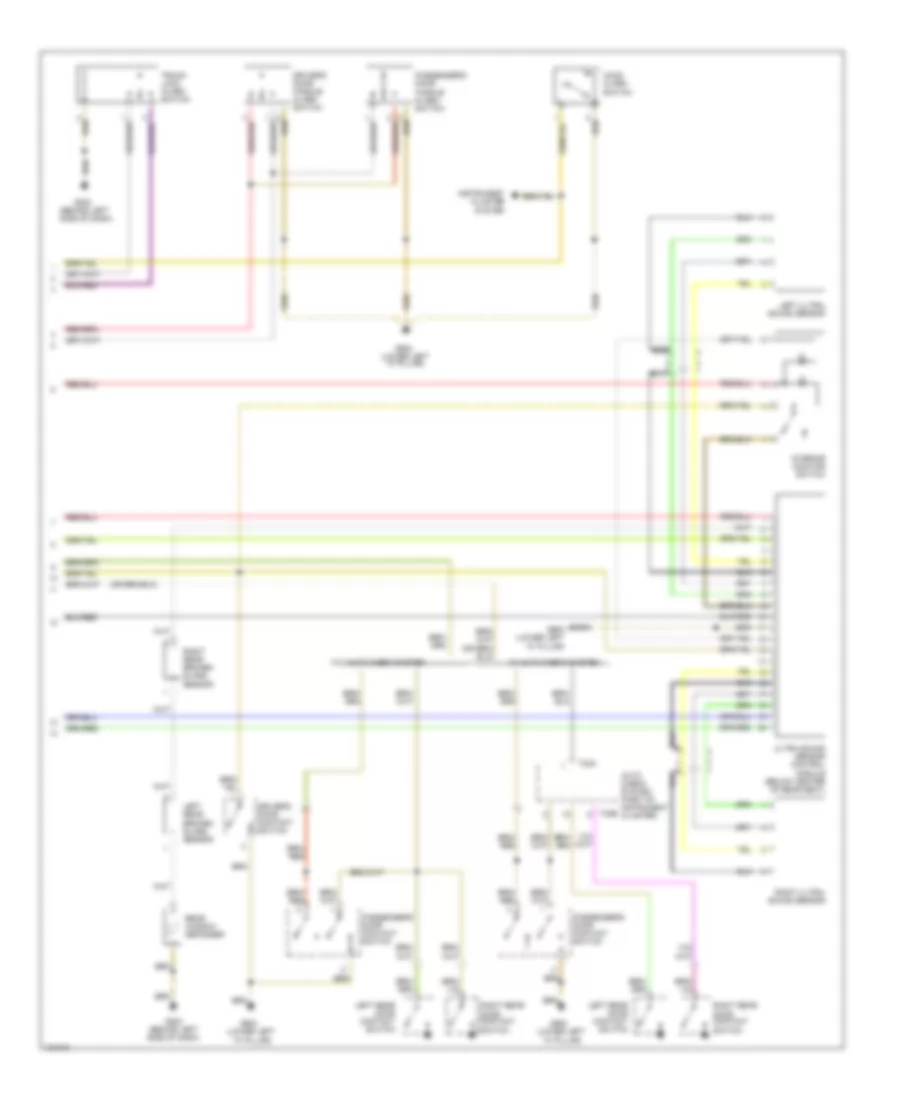 Anti theft Wiring Diagram 2 of 2 for Audi A4 2000