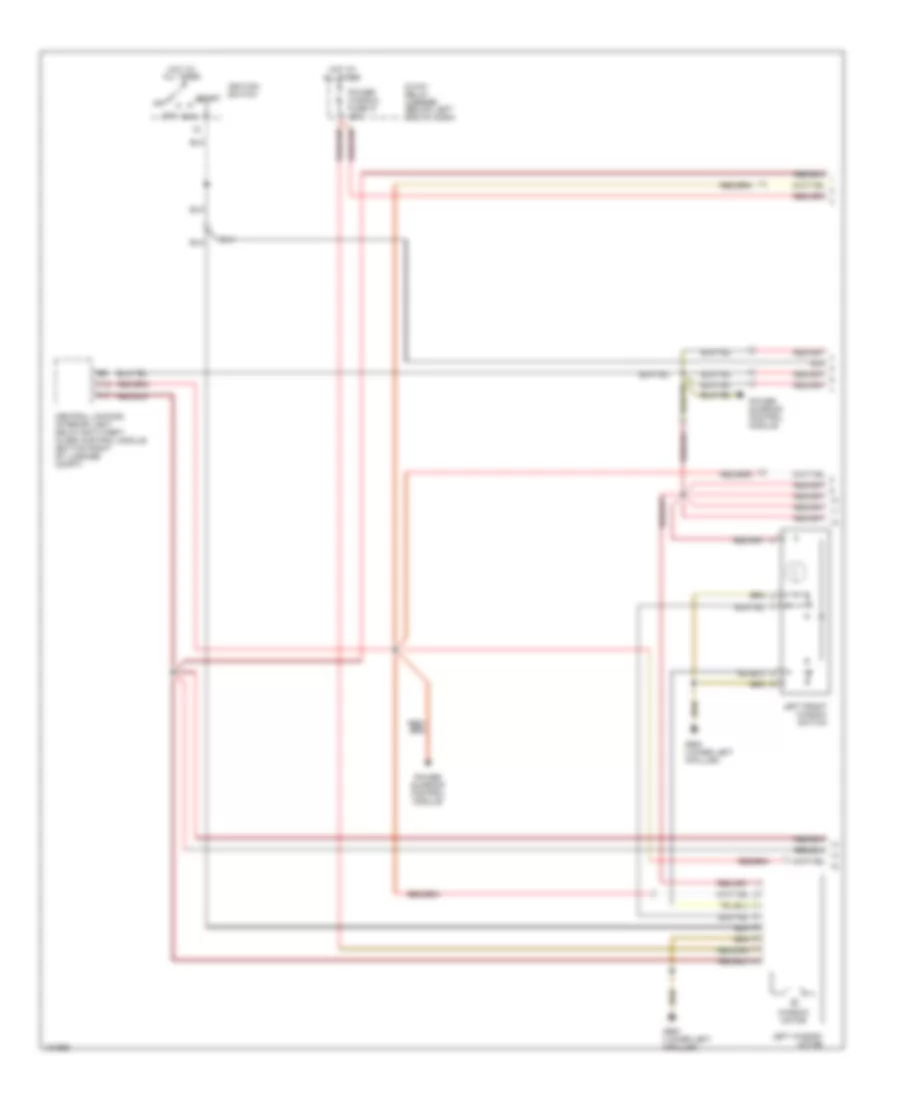 Power Windows Wiring Diagram 1 of 2 for Audi A4 2000