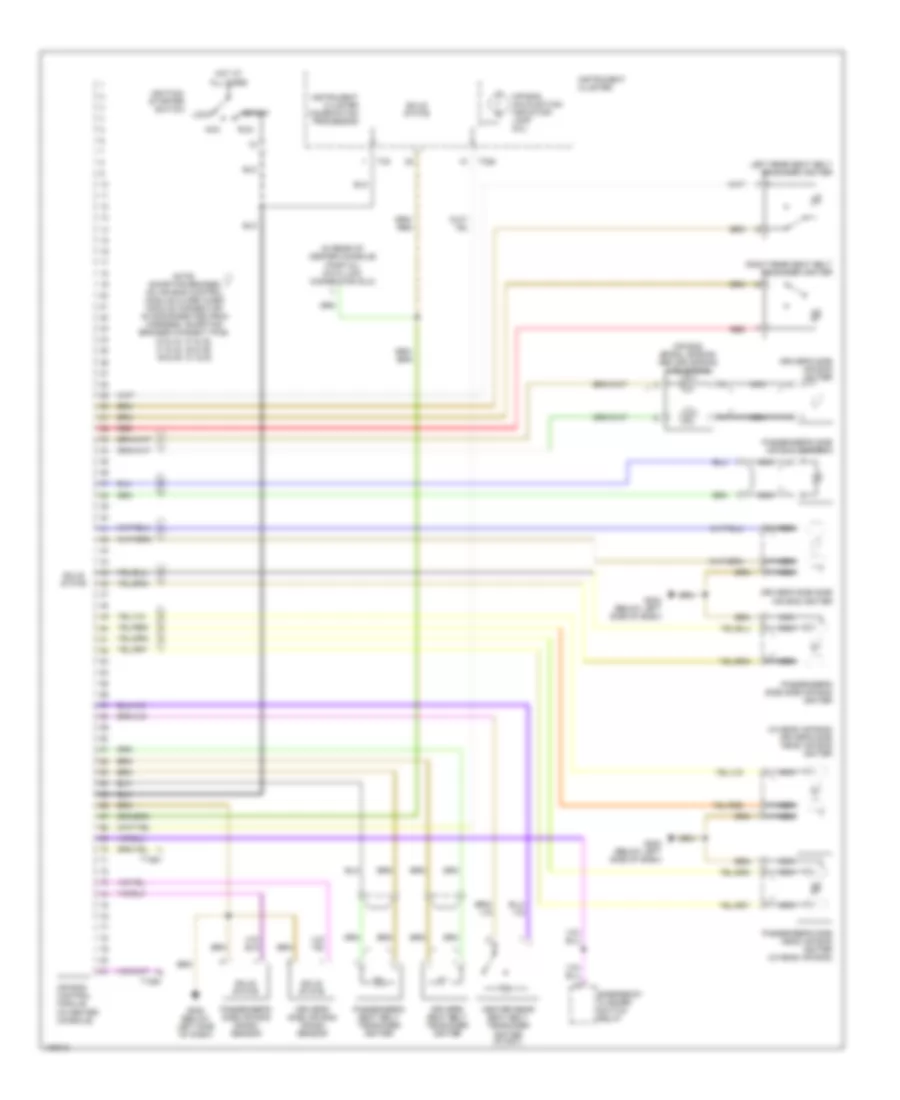 Supplemental Restraints Wiring Diagram for Audi A4 2000