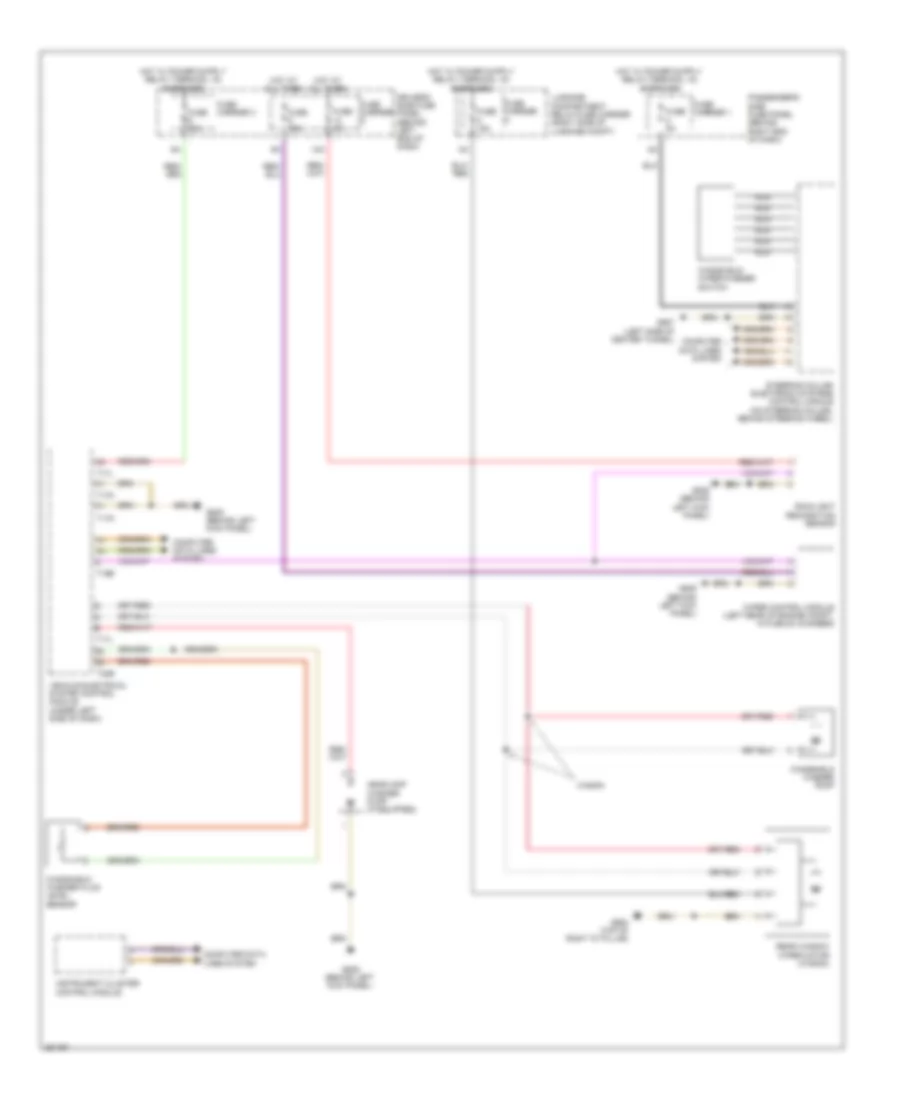 Электросхема стеклоочистителя, дворников и омывателя для Audi S4 2011