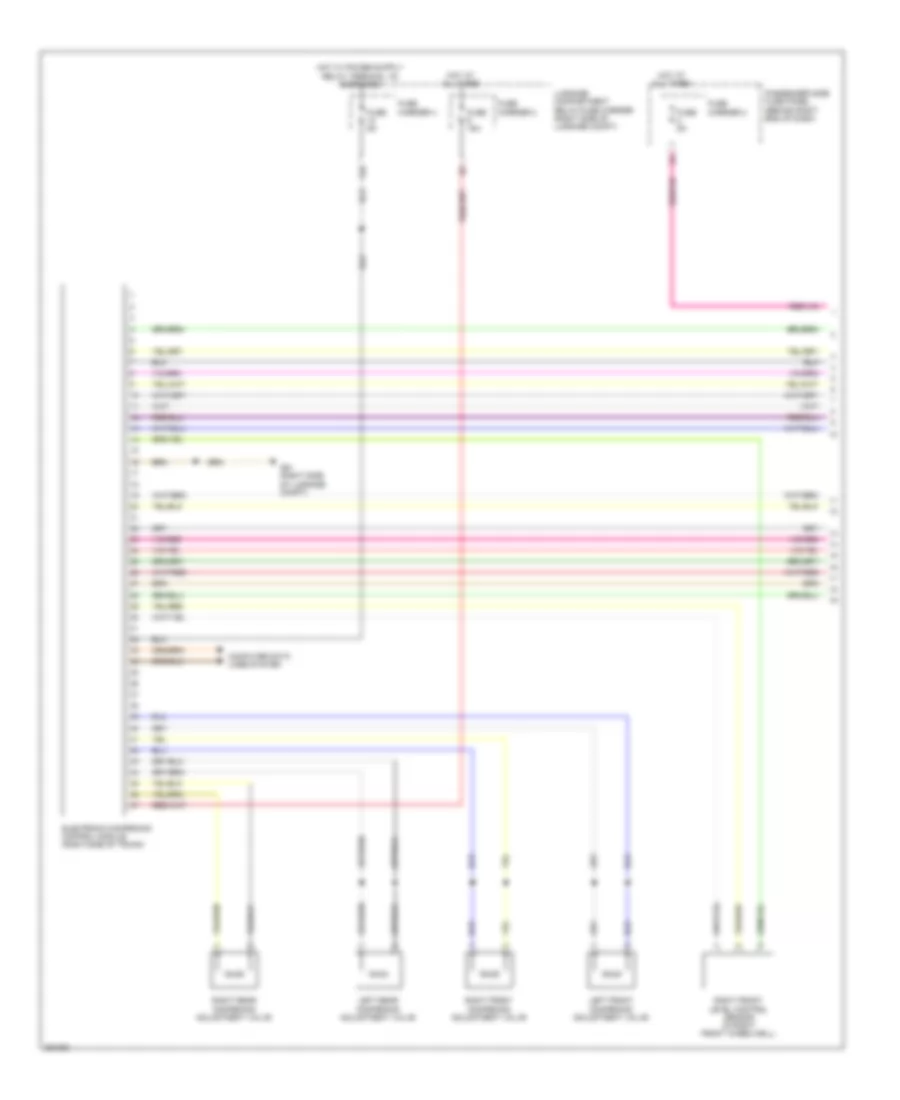 Electronic Suspension Wiring Diagram 1 of 2 for Audi S4 2011