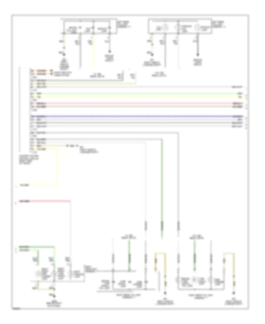 Exterior Lamps Wiring Diagram 2 of 3 for Audi S4 2011