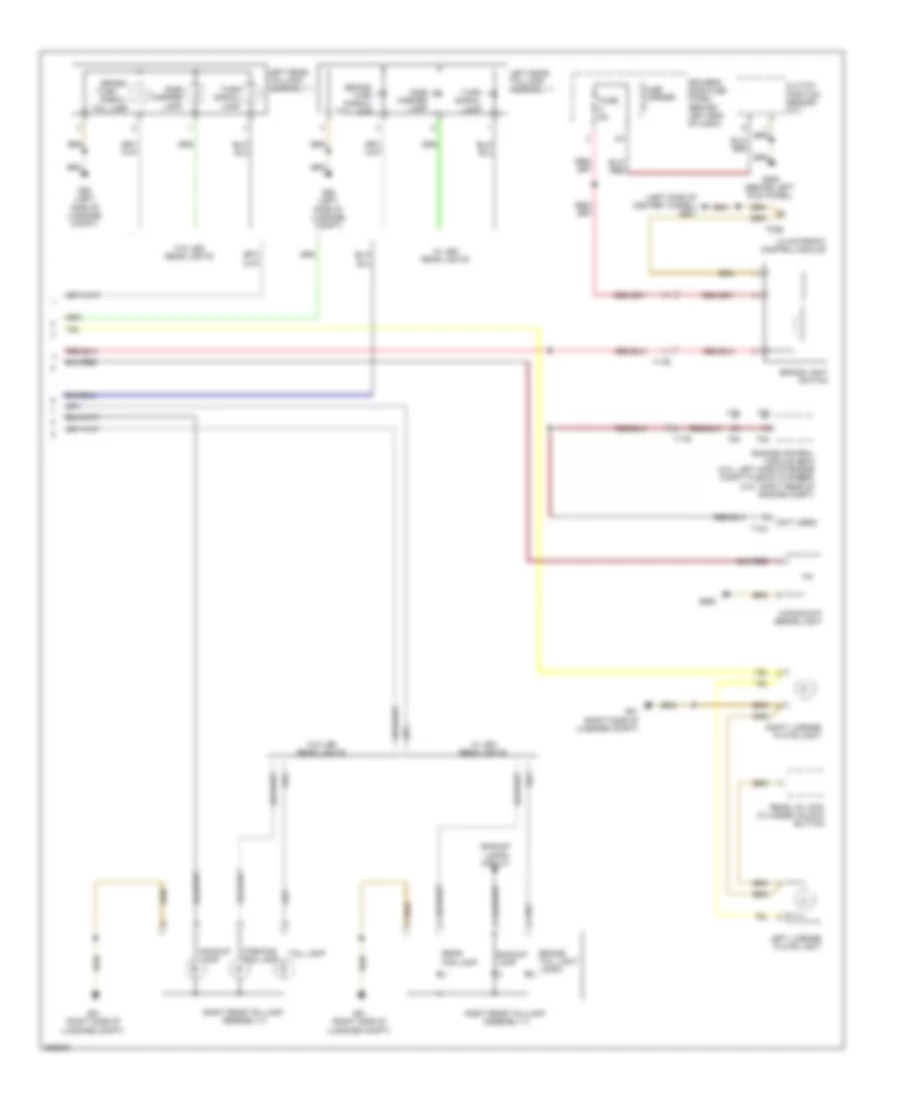 Exterior Lamps Wiring Diagram 3 of 3 for Audi S4 2011