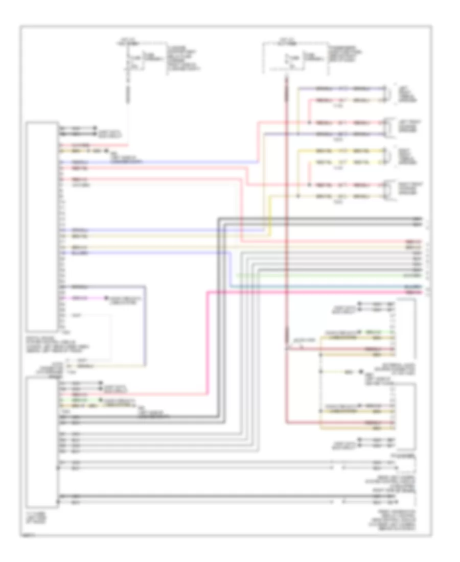 Navigation Wiring Diagram MMI 2 Basic 1 of 2 for Audi S4 2011