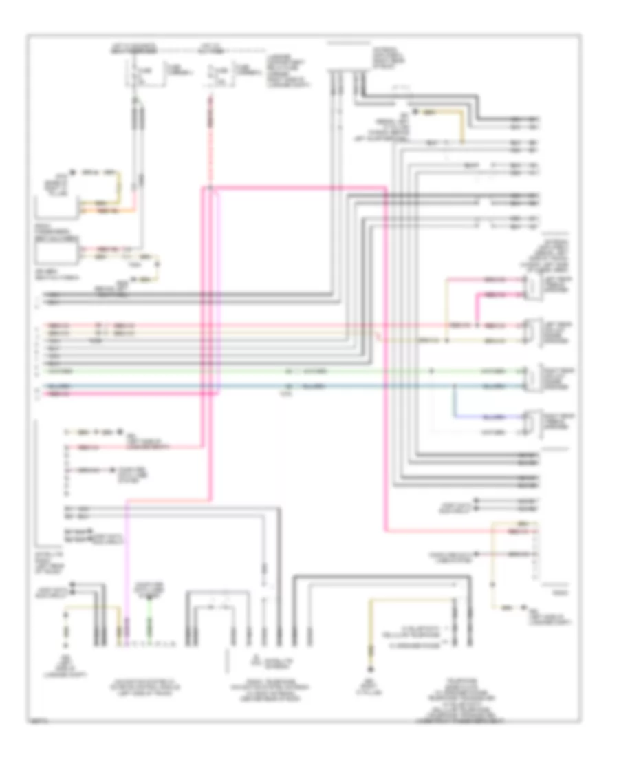 Navigation Wiring Diagram MMI 2 Basic 2 of 2 for Audi S4 2011
