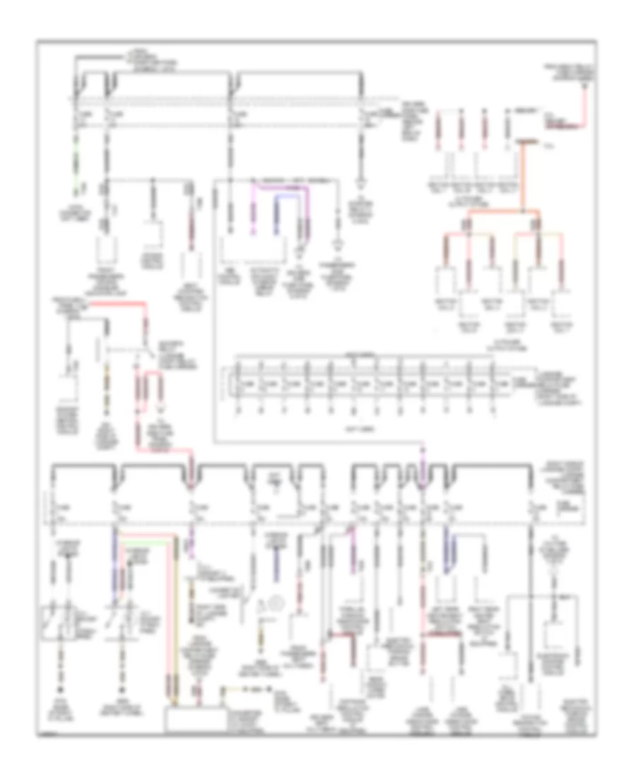 Power Distribution Wiring Diagram 4 of 6 for Audi S4 2011