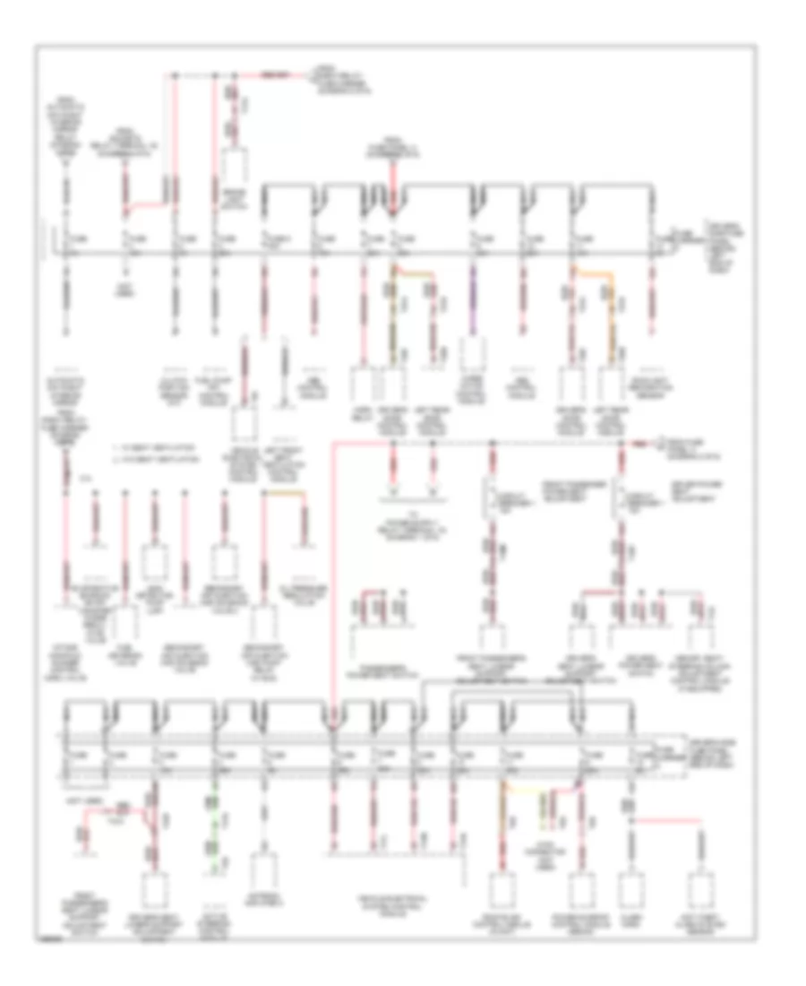 Power Distribution Wiring Diagram 6 of 6 for Audi S4 2011