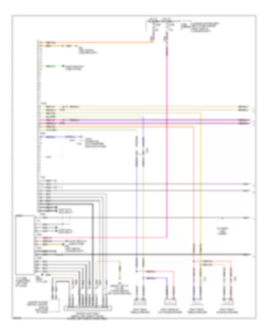 Radio Wiring Diagram MMI 3 Basic 1 of 2 for Audi S4 2011